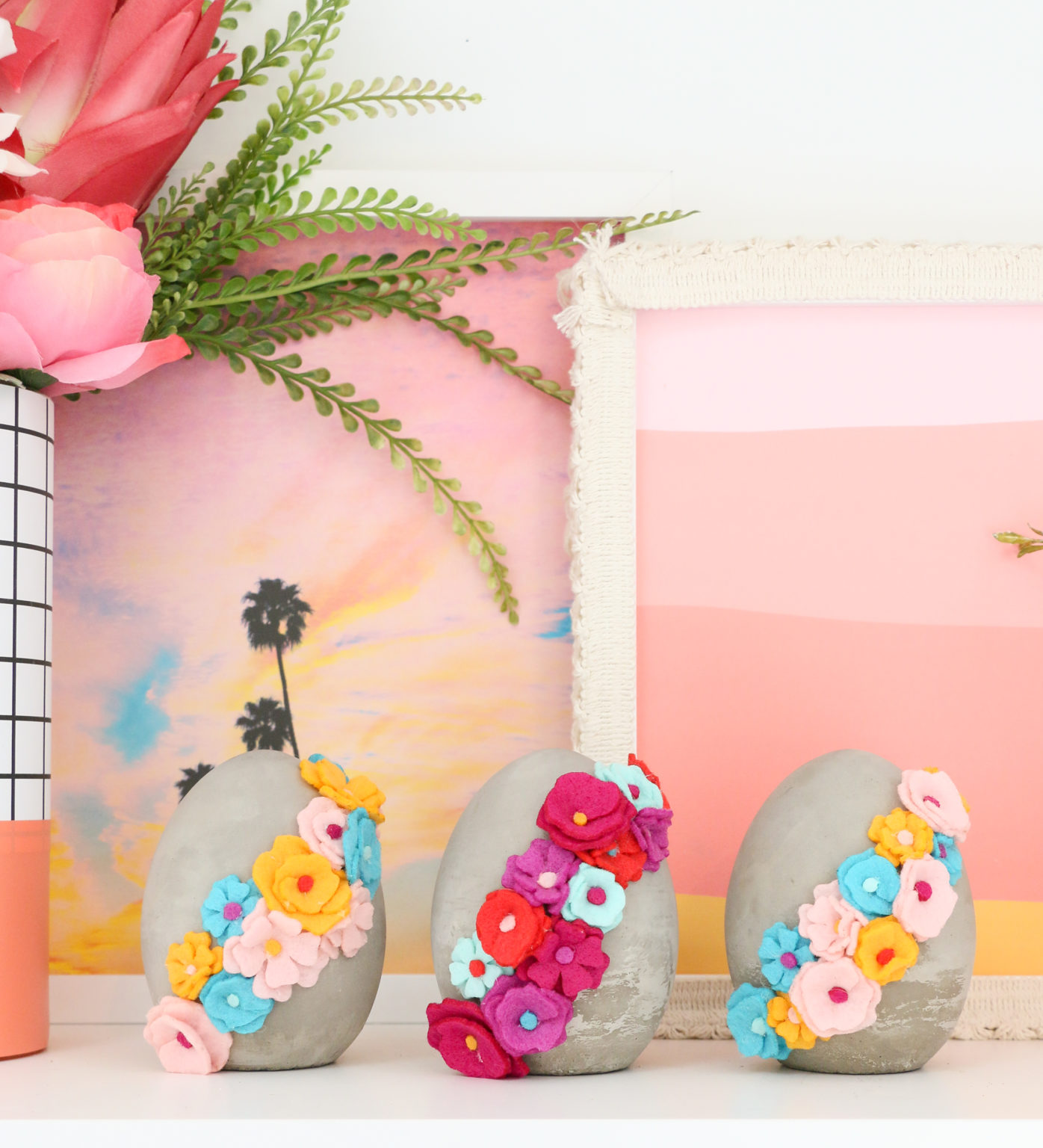 DIY-Felt-Flower-Wrapped-Cement-Eggs-10-1396x1536